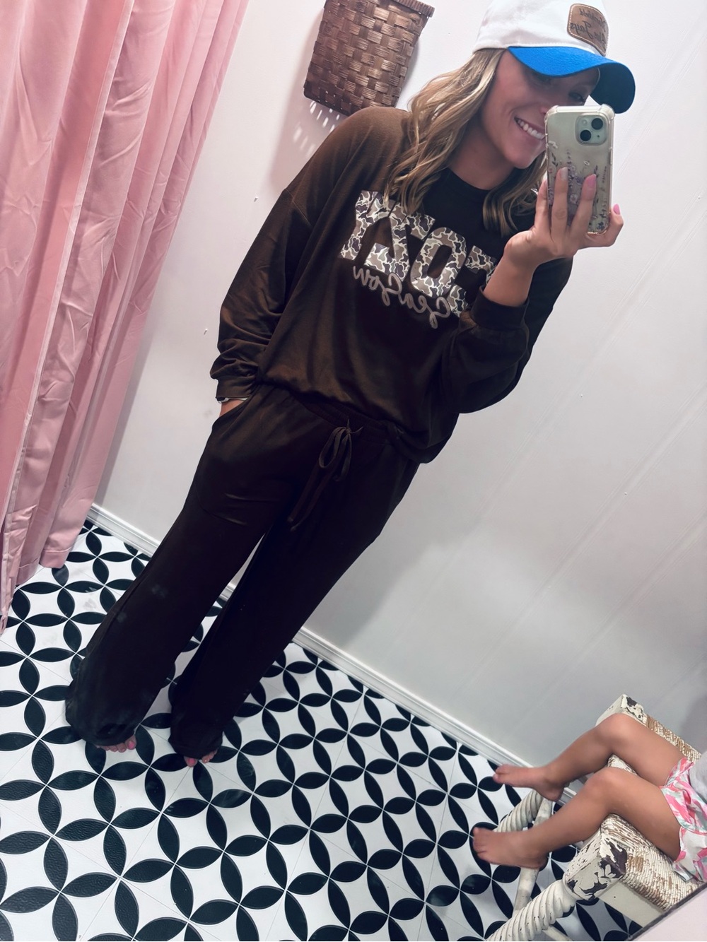 Women’s Brown Lounge Jumpsuit with Drawstring Waist